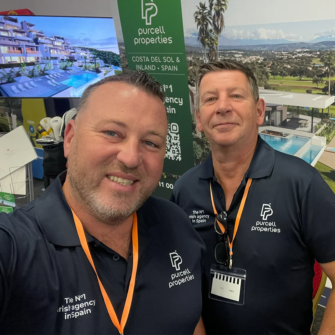 Ronan Purcell with a property industry colleague