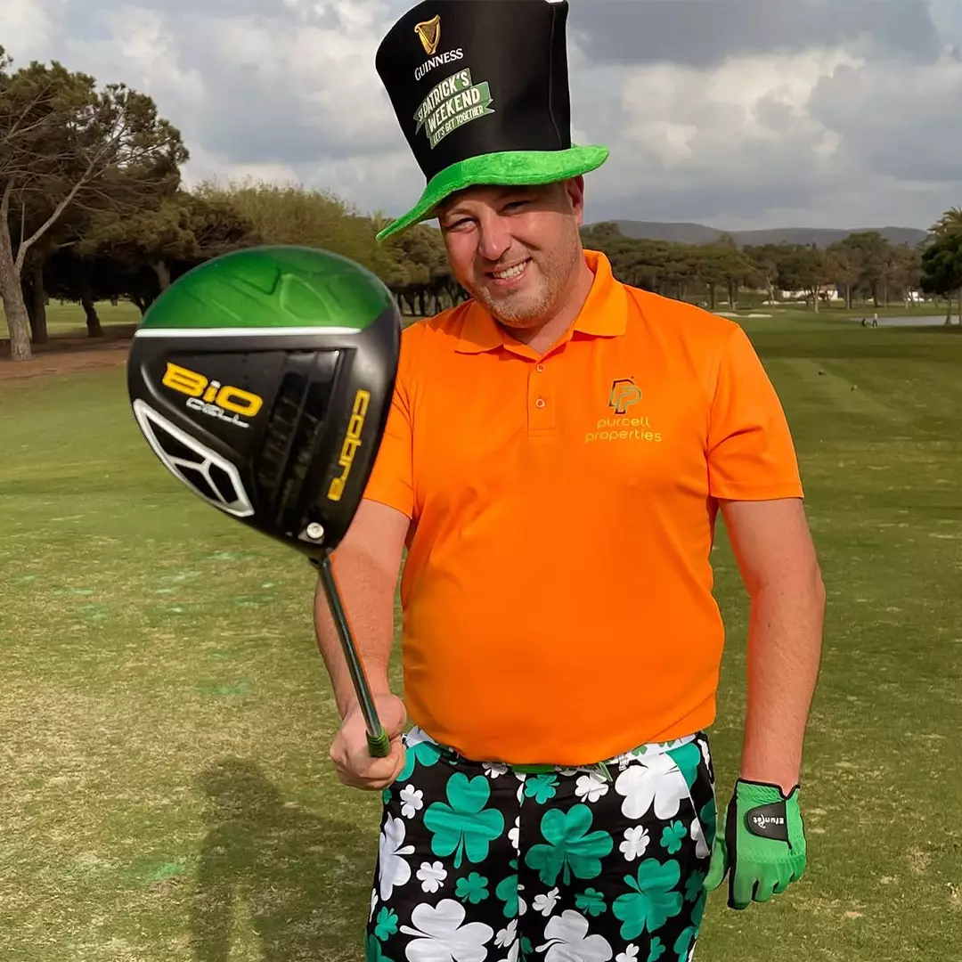 Ronan Purcell at a golf event in Sotogrande